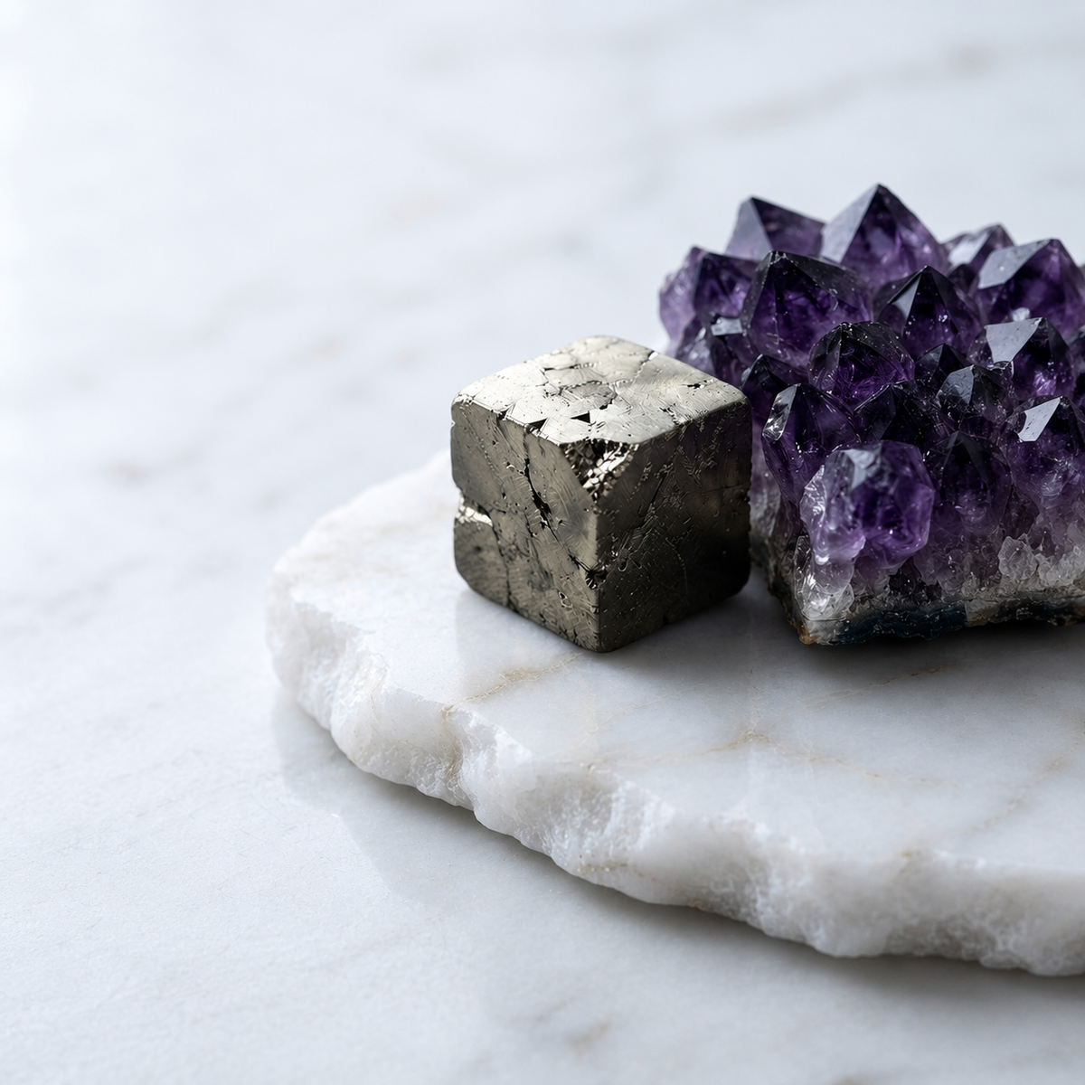 Architect of Earth Pyrite Cube - AAA quality