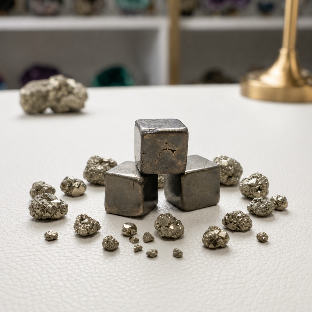 Architect of Earth Pyrite Cube - AAA quality