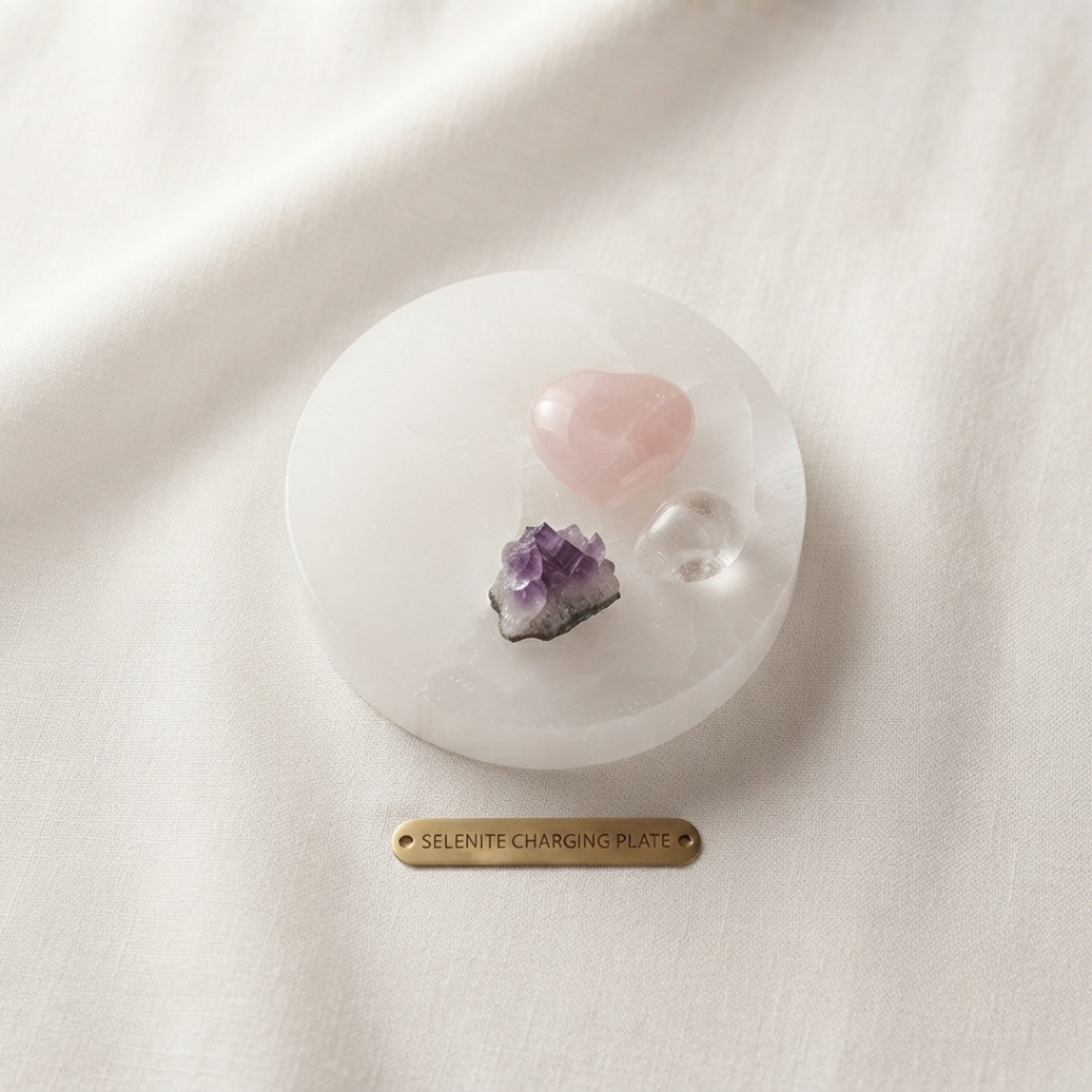 Natural Selenite Charging Plate – AAA Quality