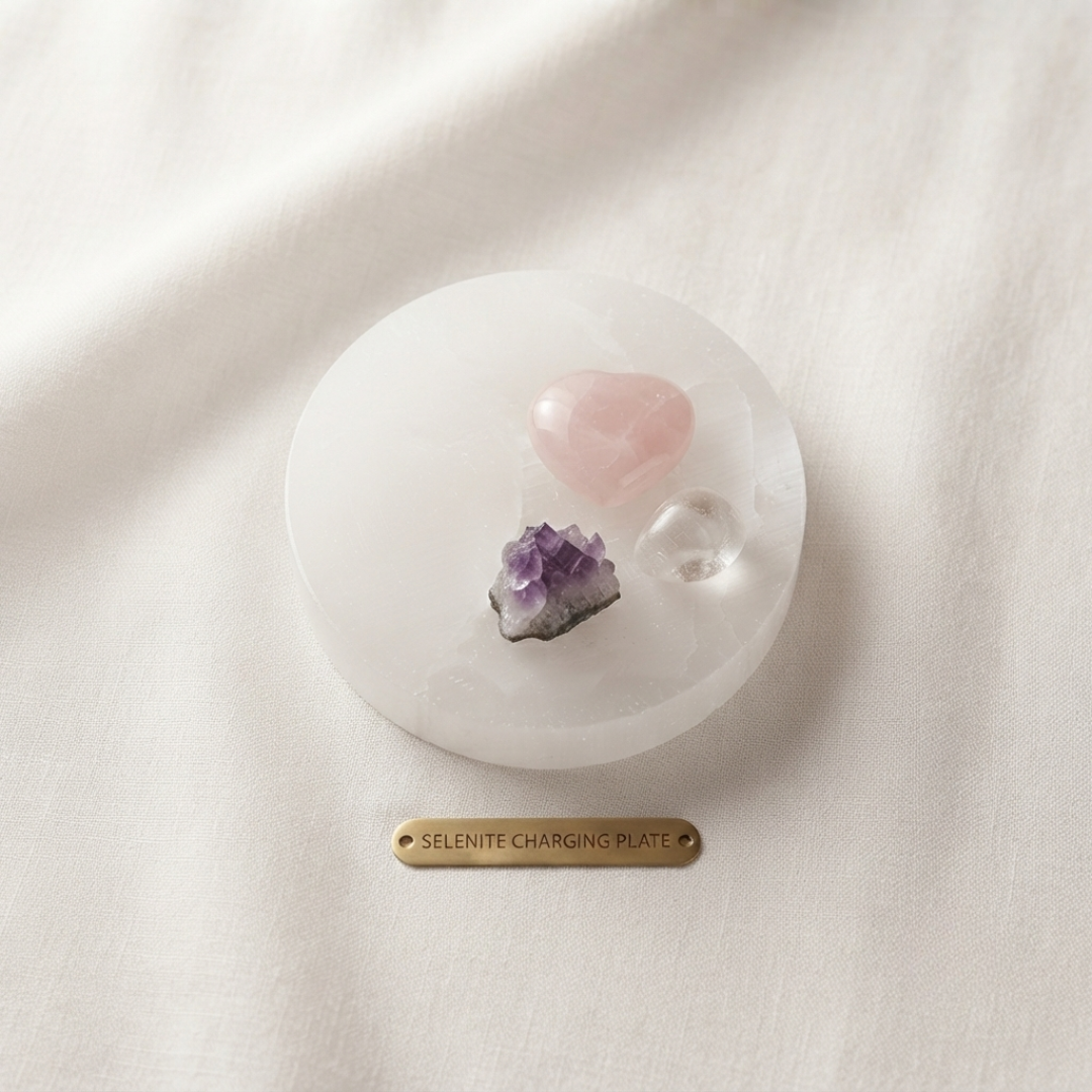 Natural Selenite Charging Plate – AAA Quality