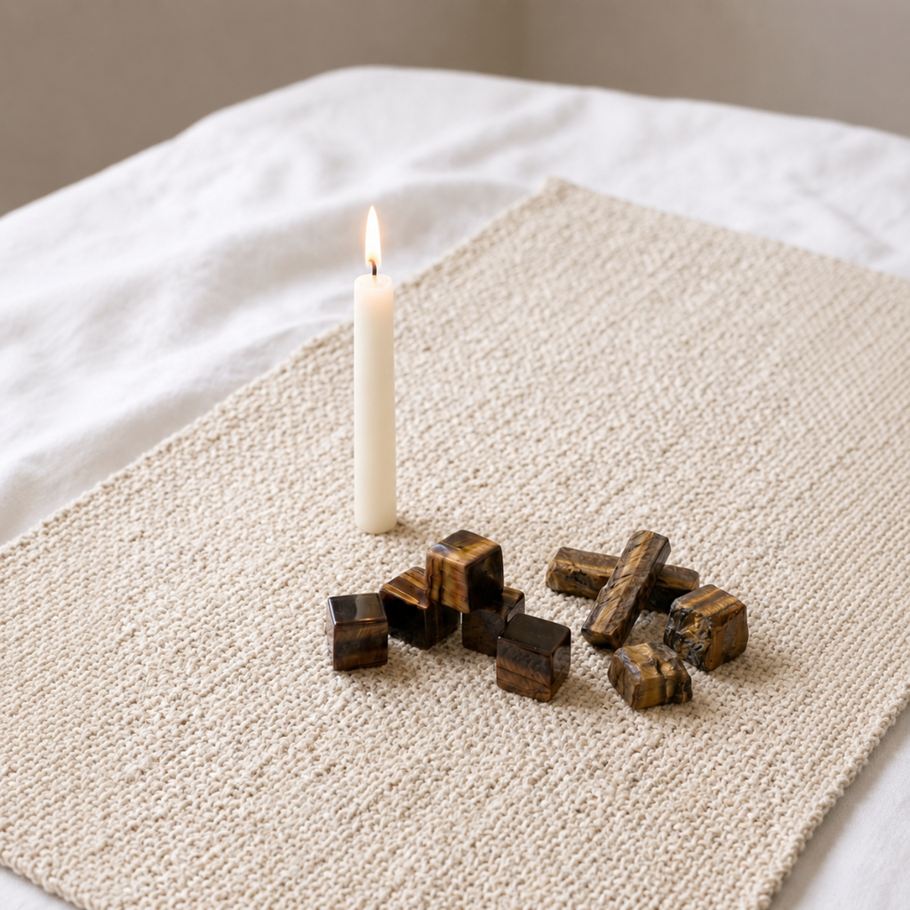 Royal Tiger’s Eye Cube – AAA Quality