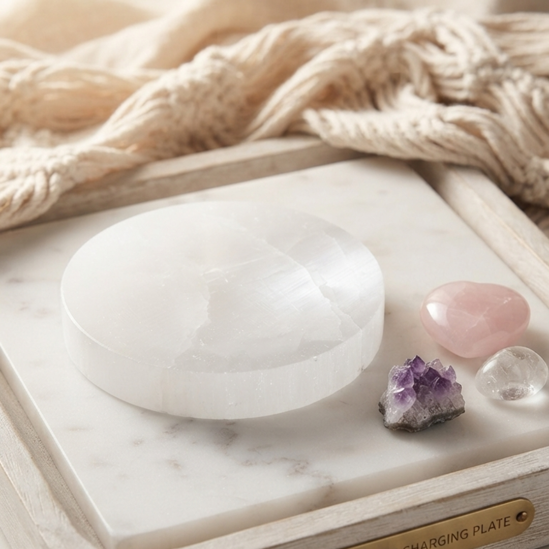 Natural Selenite Charging Plate – AAA Quality