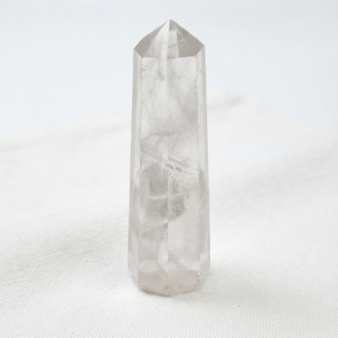 Natural Clear Quartz Tower – AAA Quality