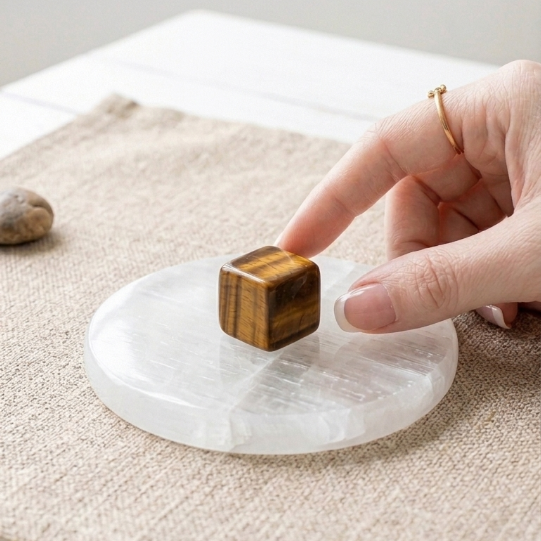 Royal Tiger’s Eye Cube – AAA Quality