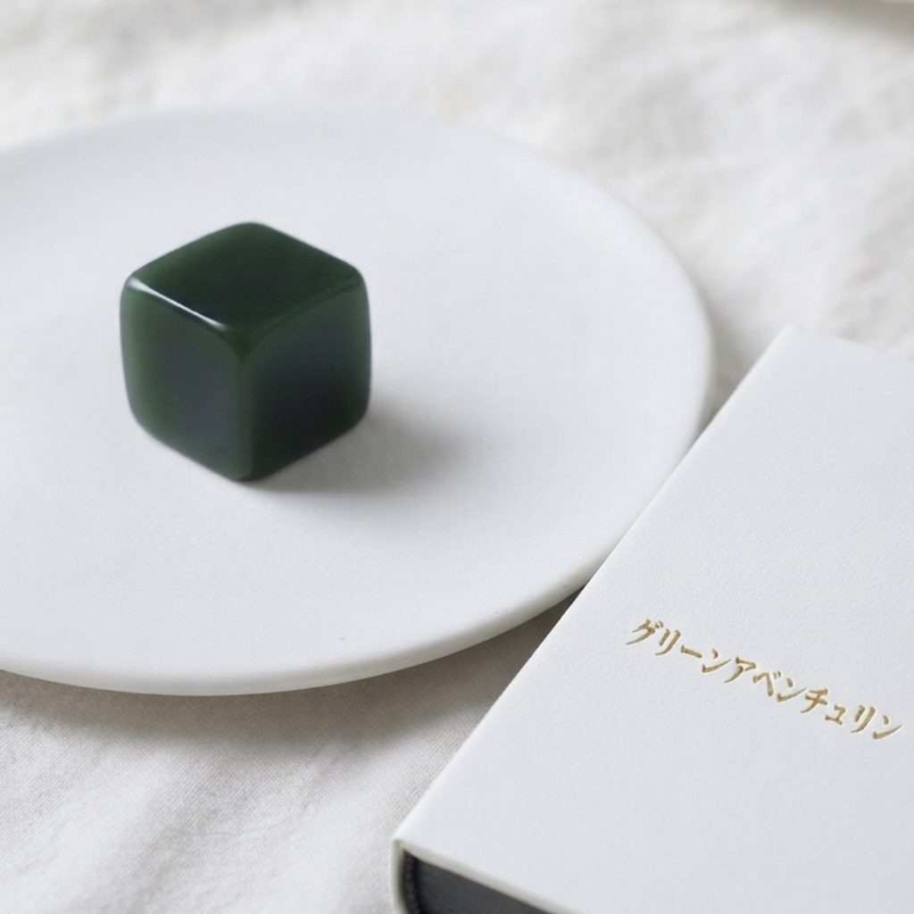 Fortune Green Aventurine Cube – AAA Quality