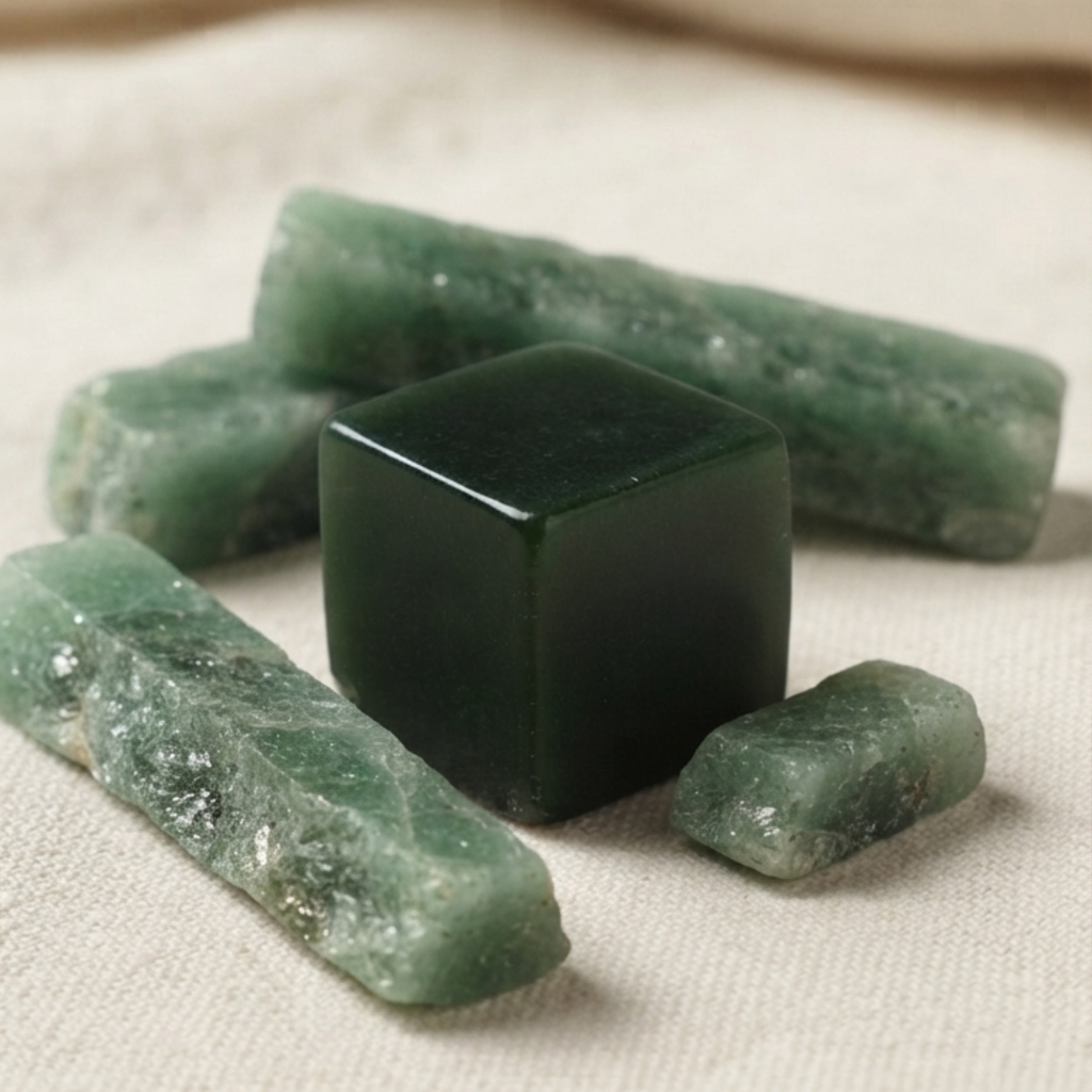 Fortune Green Aventurine Cube – AAA Quality